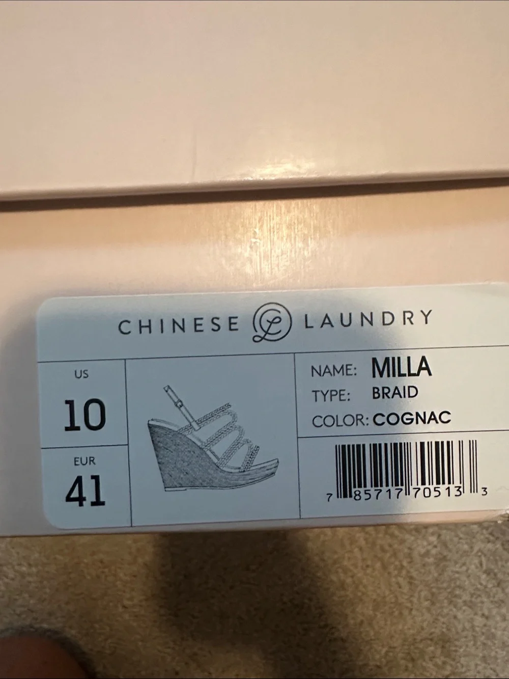 Chinese Laundry Tan Braided Espadrille Wedge Sandals